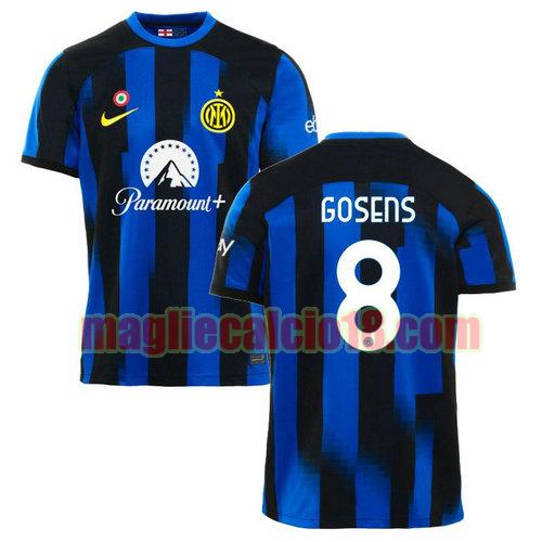 maglia inter milan 2023-2024 gosens 8 prima