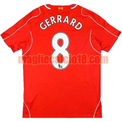 maglia liverpool 2014-2015 prima divisa gerrard 8