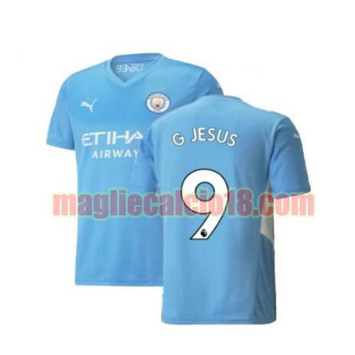 maglia manchester city 2021-2022 prima g jesus 9