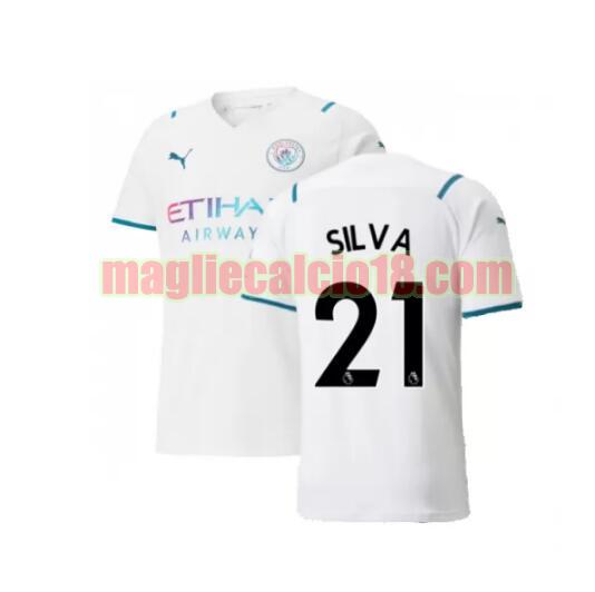 maglia manchester city 2021-2022 seconda silva 21