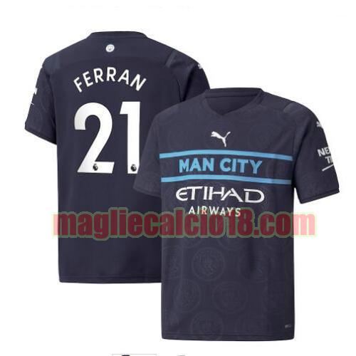 maglia manchester city 2021-2022 terza ferran 21