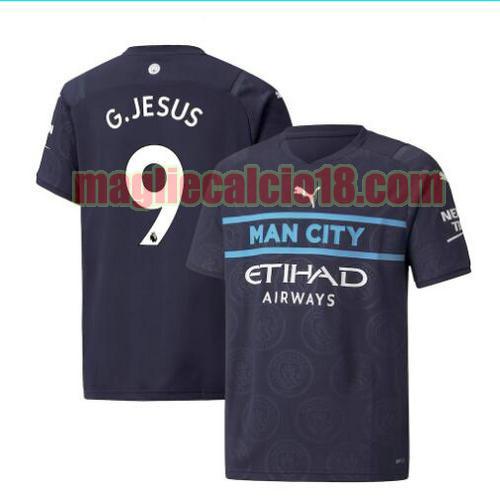 maglia manchester city 2021-2022 terza g.jesus 9