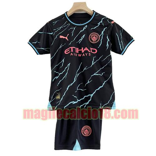 maglia manchester city 2023-2024 bambino terza