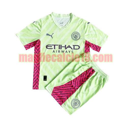 maglia manchester city 2023-2024 giallo bambino portiere