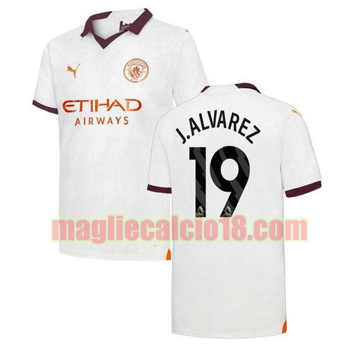 maglia manchester city 2023-2024 j. alvarez 19 seconda