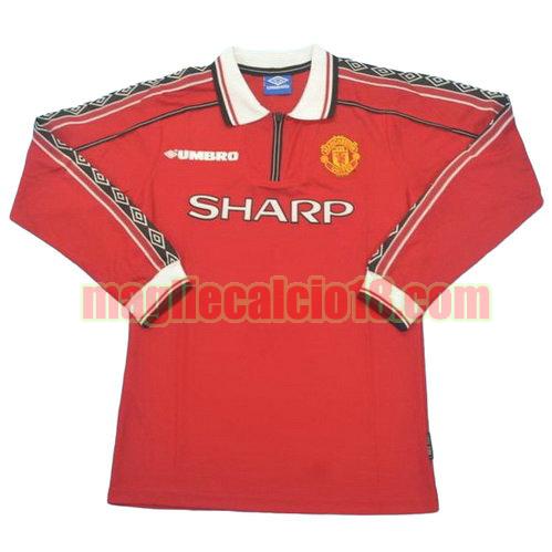 maglia manchester united 1998-2000 prima divisa manica lunga