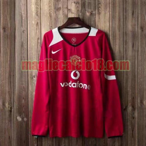 maglia manchester united 2004-2006 primera hombre manica lunga