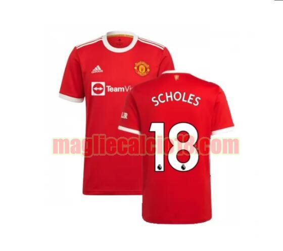 maglia manchester united 2021-2022 prima scholes 18