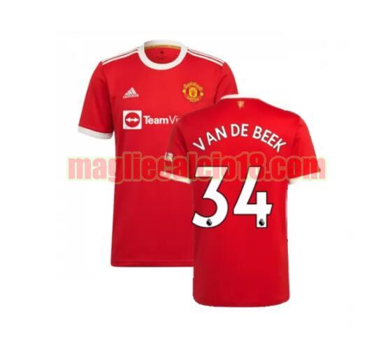 maglia manchester united 2021-2022 prima van de beek 34