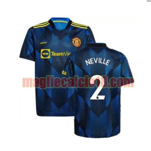 maglia manchester united 2021-2022 terza neville 2