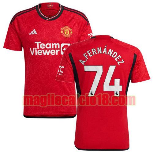 maglia manchester united 2023-2024 a.fernandez 74 prima