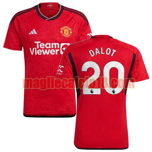 maglia manchester united 2023-2024 dalot 20 prima