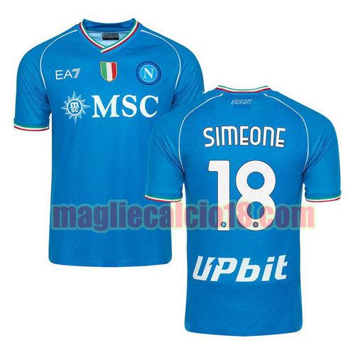 maglia napoli 2023-2024 simeone 18 prima