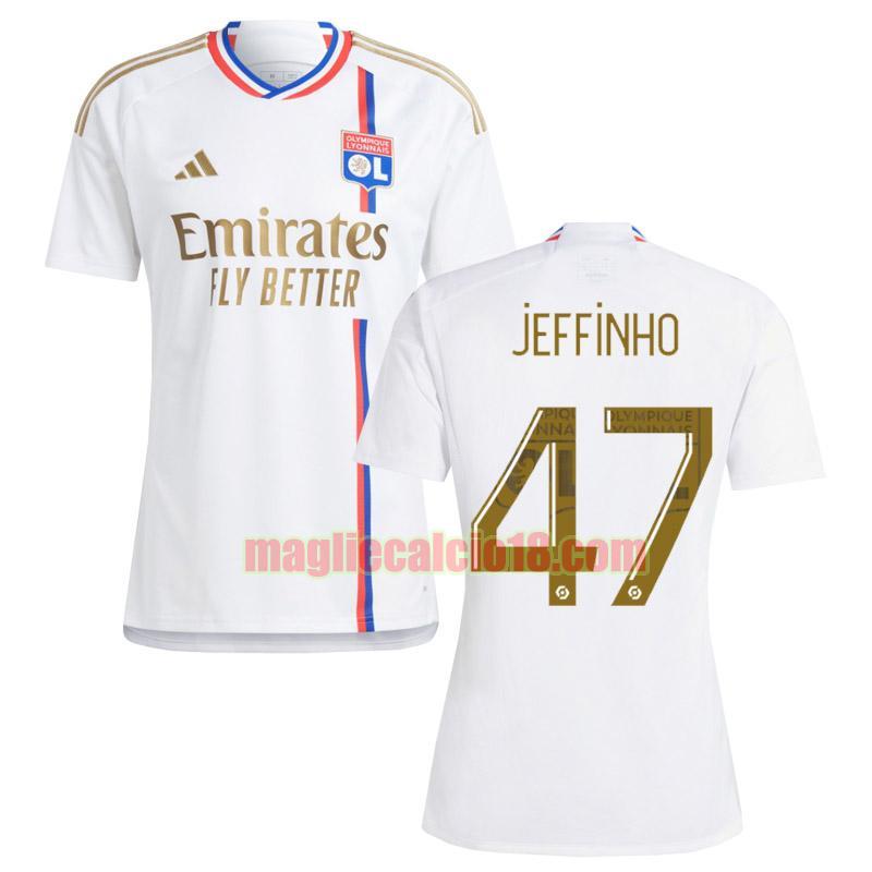 maglia olympique lione 2023-2024 jeffinho 47 prima