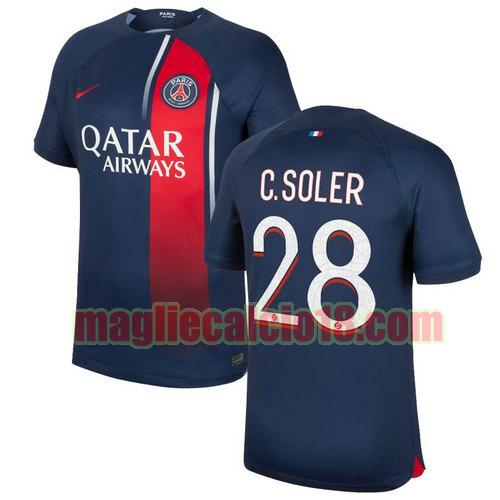 maglia paris saint germain 2023-2024 c.soler 28 prima