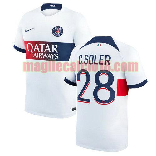 maglia paris saint germain 2023-2024 c.soler 28 seconda