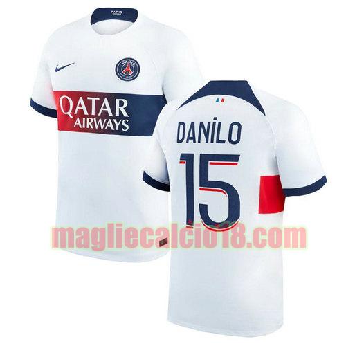 maglia paris saint germain 2023-2024 danilo 15 seconda