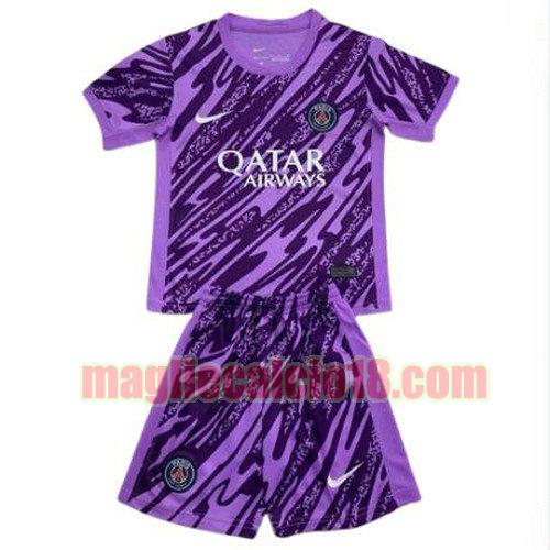 maglia paris saint germain 2024-2025 viola bambino portiere