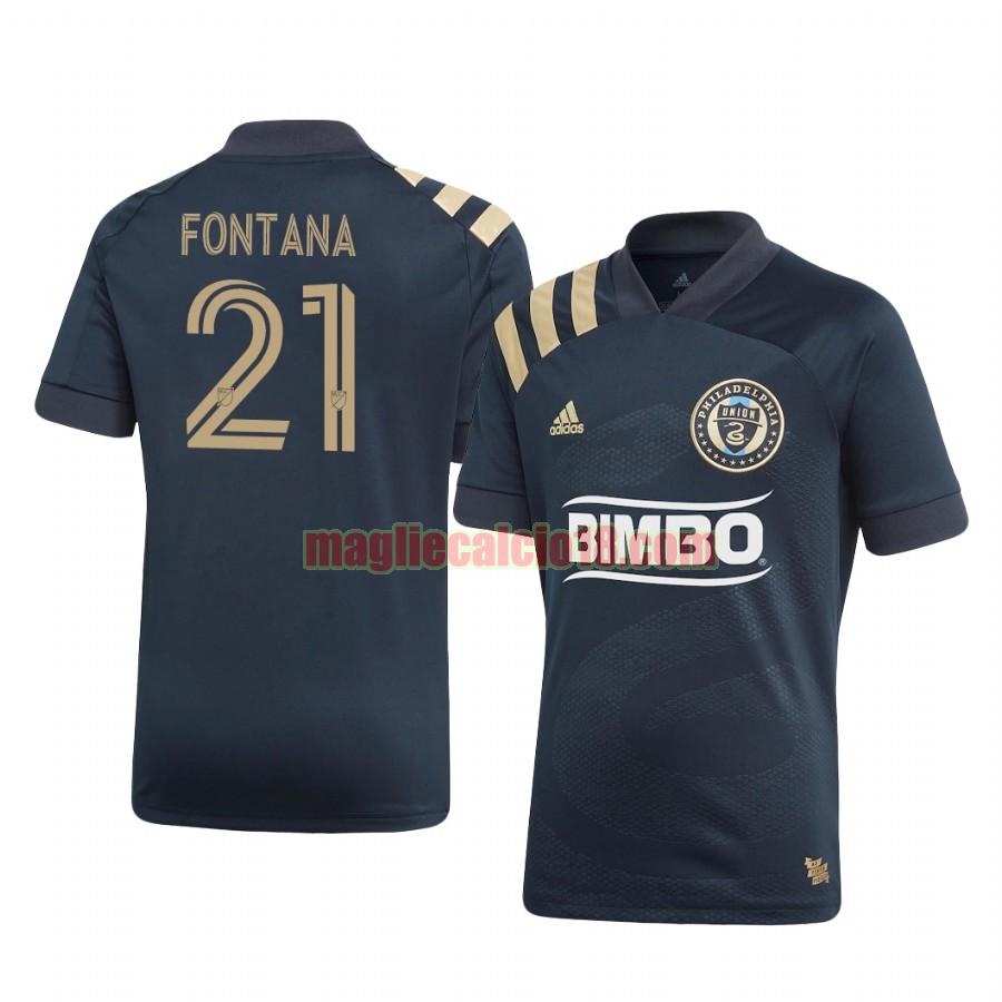 maglia philadelphia union 2020-2021 prima anthony fontana 21