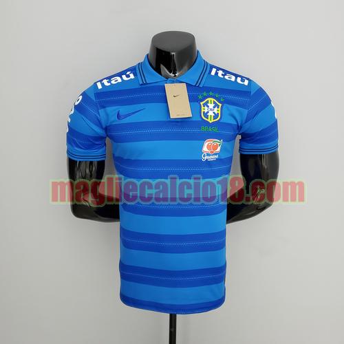 maglia polo brasile 2022-2023 striscia blu