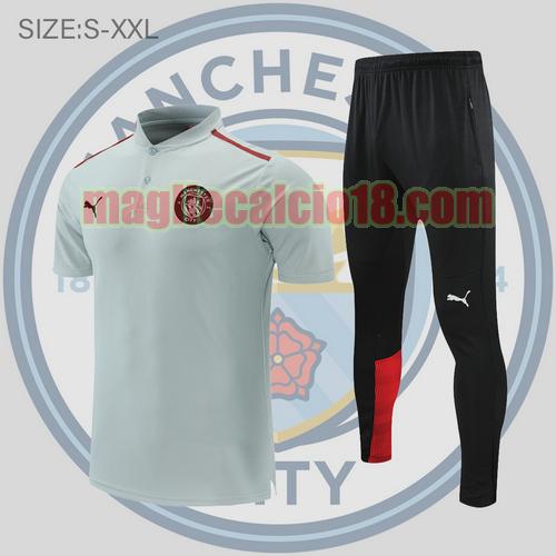 maglia polo calcio manchester city 2022-2023 grigio