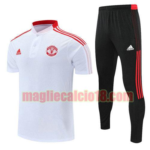 maglia polo calcio manchester united 2021-2022 grigio