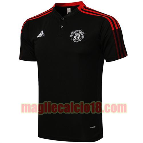 maglia polo manchester united 2021-2022 nero