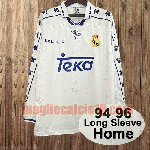 maglia real madrid 1994 1996 manica lunga prima