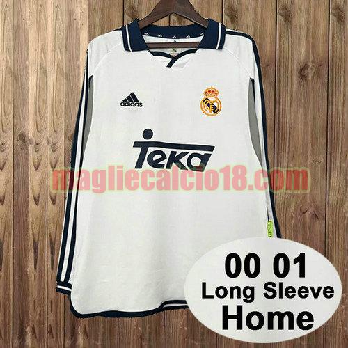 maglia real madrid 2000 2001 manica lunga prima