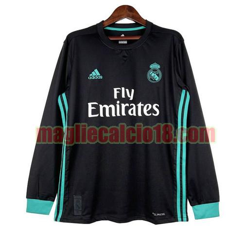 maglia real madrid 2017-2018 manica lunga seconda