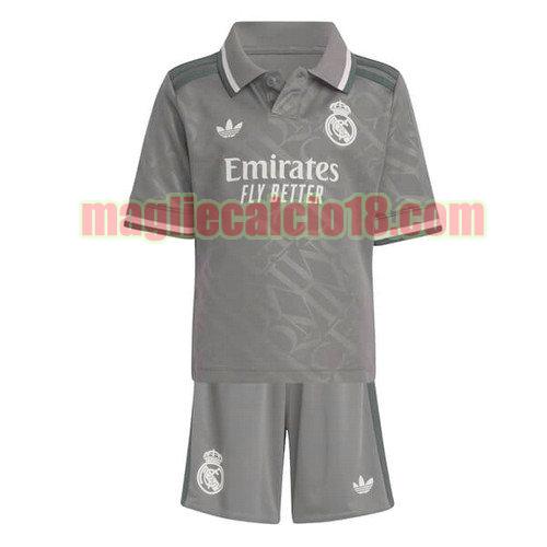 maglia real madrid 2024-2025 bambino terza