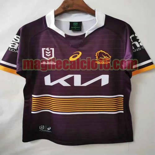 maglia rugby calcio brisbane broncos 2022 prima