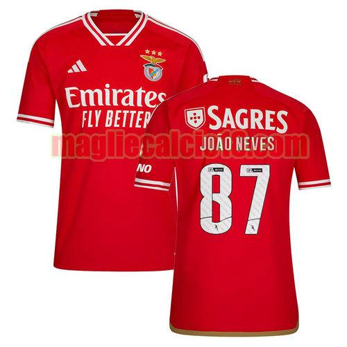 maglia sl benfica 2023-2024 joao neves 87 prima