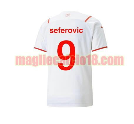 maglia svizzera 2021-2022 seconda seferovic 9