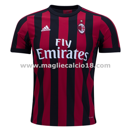 prima divisa maglia ac milan 2017-2018