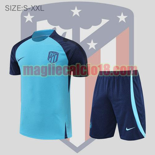 pantaloncini + maniche corte atletico madrid 2022-2023 blu