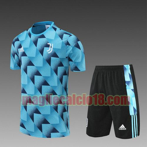 pantaloncini + maniche corte juve 2022-2023 nero blu