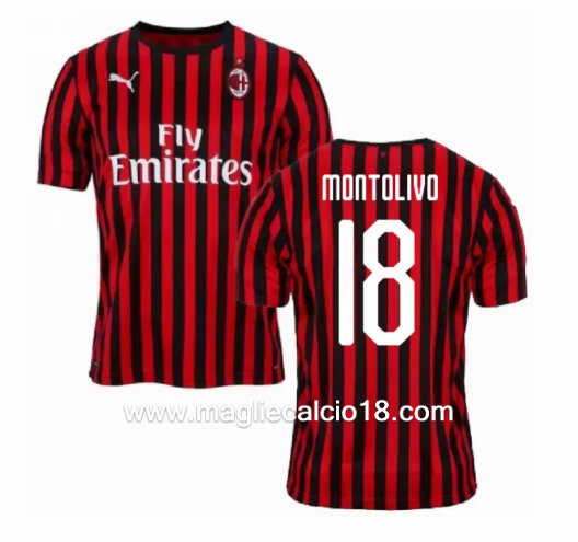 Prima divisa maglia ac milan MONTOLIVO 2019-2020