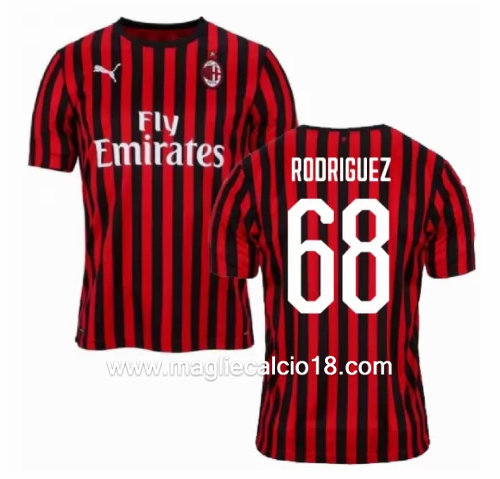 Prima divisa maglia ac milan RODRIGUEZ 2019-2020