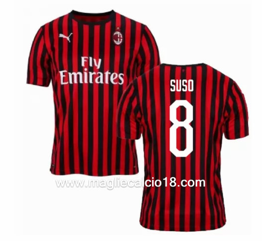 Prima divisa maglia ac milan SUSO 2019-2020