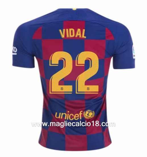 Prima divisa maglia barcellona vidal 2019-2020