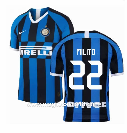 Prima divisa maglia inter milan MILITO 2019-2020