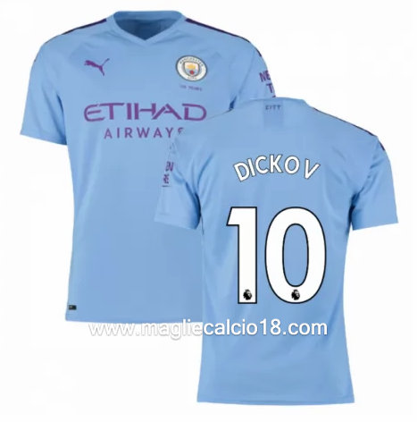 Prima divisa maglia manchester city DICKOV 2019-2020