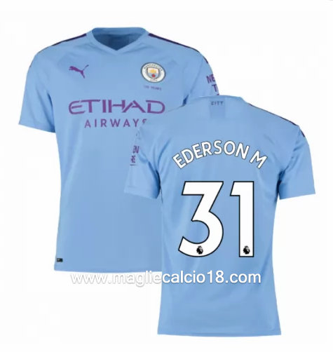 Prima divisa maglia manchester city EDERSON M 2019-2020