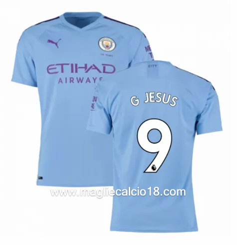 Prima divisa maglia manchester city G JESUS 2019-2020