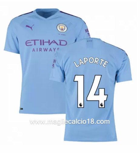 Prima divisa maglia manchester city LAPORTE 2019-2020