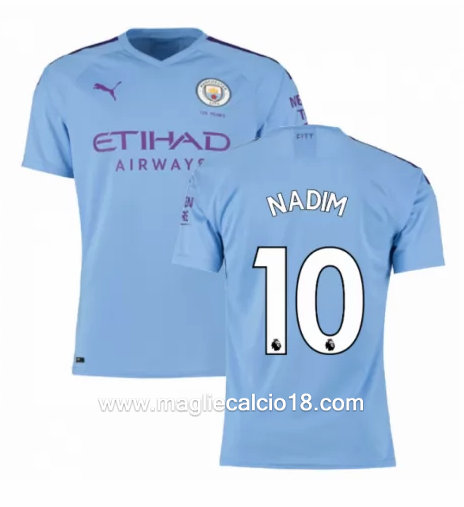 Prima divisa maglia manchester city Nadim 2019-2020