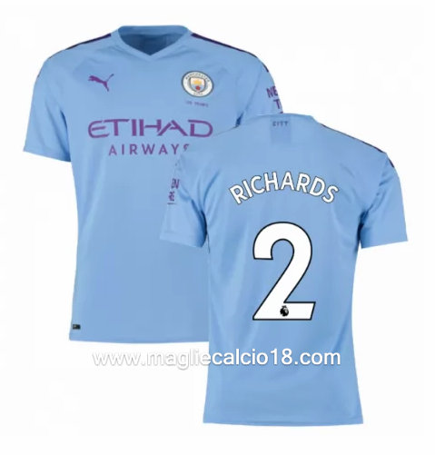 Prima divisa maglia manchester city RICHARDS 2019-2020