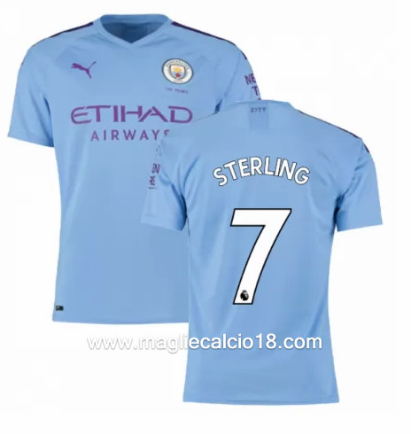 Prima divisa maglia manchester city STERLING 2019-2020