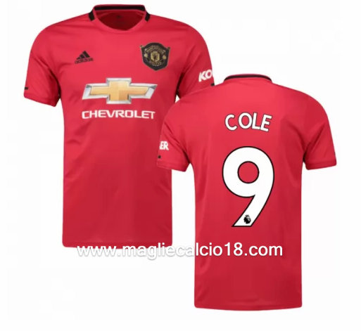 Prima divisa maglia manchester united COLE 2019-2020